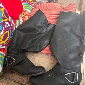 Maurice wide calf boot